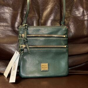 Dooney and Bourke Ivy Green North/South Triple Zip
